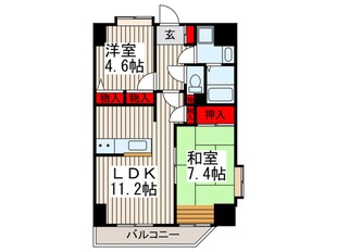 フォーエレメンツ竹ノ塚の物件間取画像